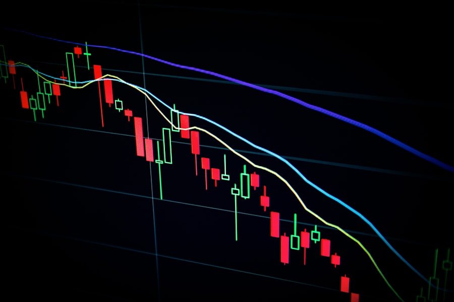 Stock chart representing stationarity
